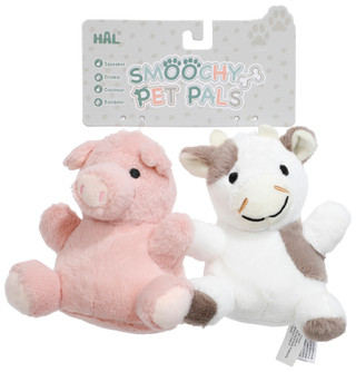 Thumbnail 1: Hal 2 Pk Pig & Cow Dog Toys 