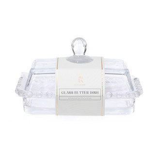 Thumbnail 1: ARTISAN ROW 6.7 in Glass Butter Dish 