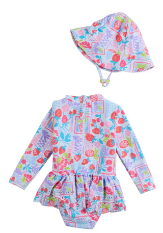 Thumbnail 2: Andy & Evan Baby Girls 2 Pc Swim Set 
