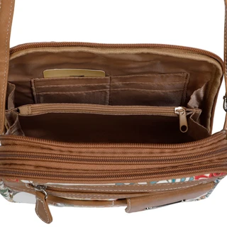 Thumbnail 3: MULTISAC Zip Around Floral Crossbody Bag 