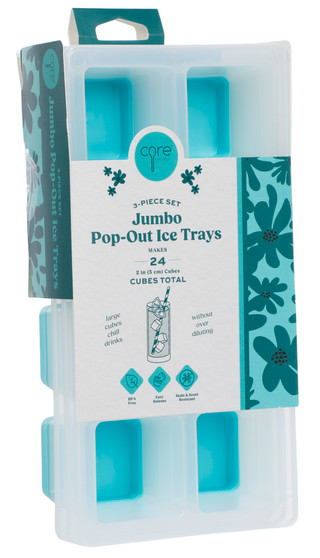 Thumbnail 1: CORE HOME Jumbo Pop-Out Ice Trays 