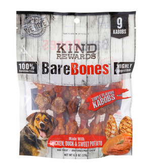 Thumbnail 1: Kind Rewards 6 oz Bare Bones Kabobs For Dogs 