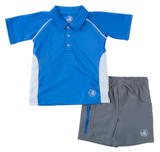 Thumbnail 1: Body Glove Toddler Boy's Short Sleeve Polo Stretch Short Set 