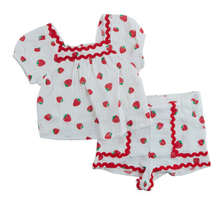 Thumbnail 1: Love To Be Loved Toddler Girls 2 Pc Short Set 