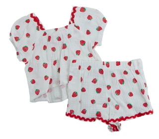 Thumbnail 2: Love To Be Loved Toddler Girls 2 Pc Short Set 