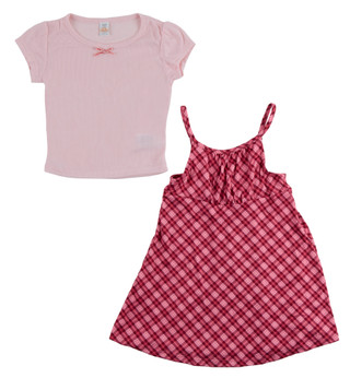 Thumbnail 2: SWEET BUTTERFLY Little Girls 2 Pc Dress Set 