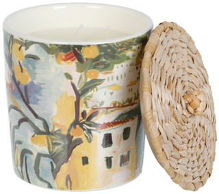 Thumbnail 1: ENCHANTE 14 oz Mediterranean Citrus Scented Candle 
