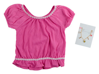 Thumbnail 1: Btween Big Girls Fashion Top w/ Necklace 
