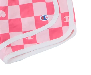 Thumbnail 2: Champion Girl's Short Sleeve Tie Front Tee Run Short Set 