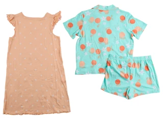 Thumbnail 3: Rene Rofe Big Girls 3 Pc Print Night Gown Sets  