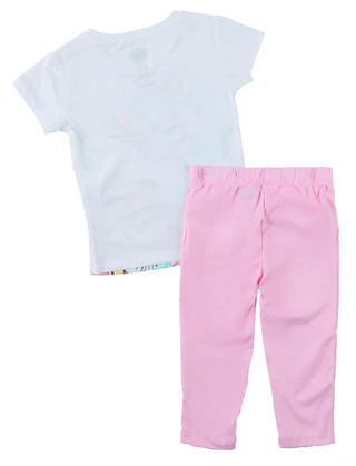 Thumbnail 2: Paw Patrol Toddler Girl's Short Sleeve Graphic Tee Legging Set 