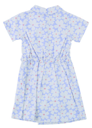 Thumbnail 3: Vince Camuto Girl's Short Sleeve Utility Flower Dress 