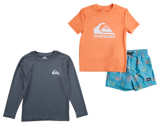 Thumbnail 1: Quiksilver Big Boys 3 Pc Swimsuit Set 