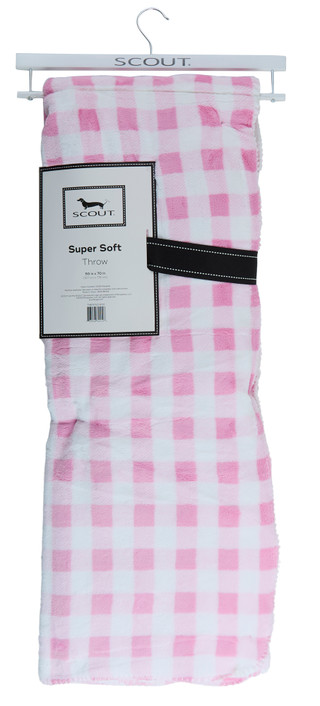 Thumbnail 3: SCOUT 50x70 Victoria Gingham Throw Blanket 