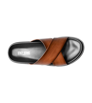 Thumbnail 7: Stacy Adams Men's Montel Cross Strap Slide Sandal 