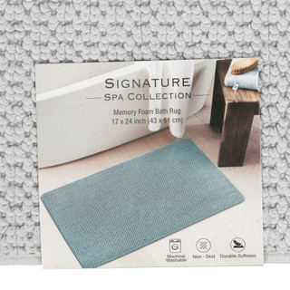 Thumbnail 5: Signature Spa Collection 17x24 Memory Foam Bath Rug 