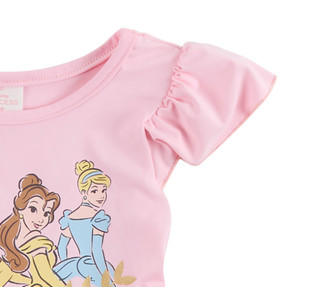 Thumbnail 2: Disney Princess Toddler Girl's Short Sleeve Princess Ballerina Dress 