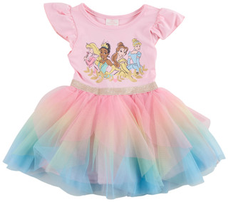 Thumbnail 1: Disney Princess Toddler Girl's Short Sleeve Princess Ballerina Dress 
