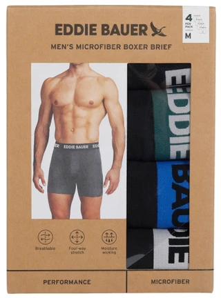 Thumbnail 1: Eddie Bauer Men's 4 Pk Microfiber Boxer Briefs 