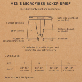 Thumbnail 3: Eddie Bauer Men's 4 Pk Microfiber Boxer Briefs 