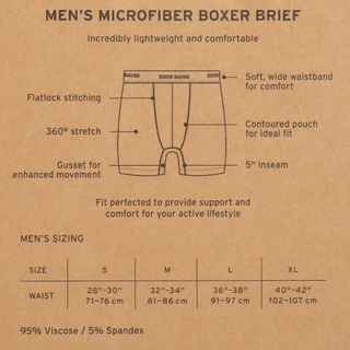 Thumbnail 4: Eddie Bauer Men's 4 Pk Microfiber Boxer Briefs 