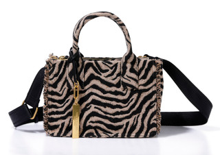 Thumbnail 1: Vince Camuto Zebra Print Mini Tote Bag 