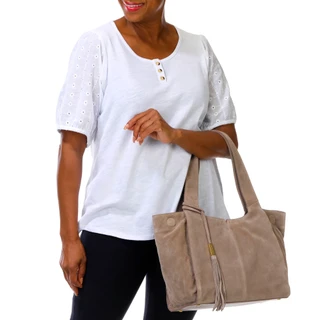 Thumbnail 3: Vince Camuto Suede Tote Bag 