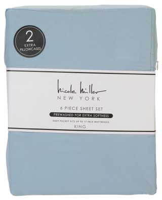Thumbnail 1: Nicole Miller King Size 6 Pc Sheet Set 