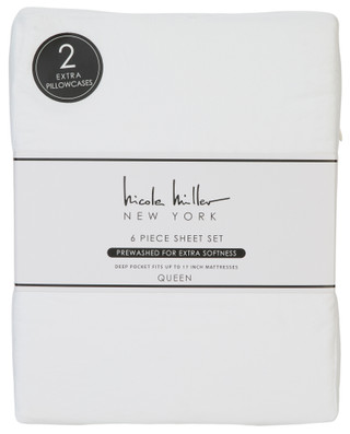 Thumbnail 1: Nicole Miller Queen Size 6 Pc Sheet Set 