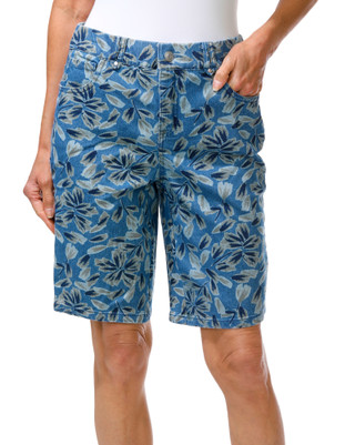 Thumbnail 1: Kate Park Women's Petite Denim Shorts  