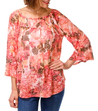 Thumbnail 1: Kate Park Women's Bell Sleeve Top  