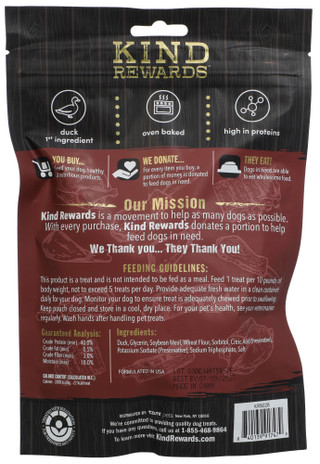 Thumbnail 2: Kind Rewards 6 oz Duck Jerky Dog Treats  