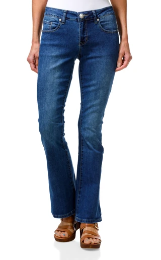 Thumbnail 3: Social Butterfly Women's Straight Leg Jeans  