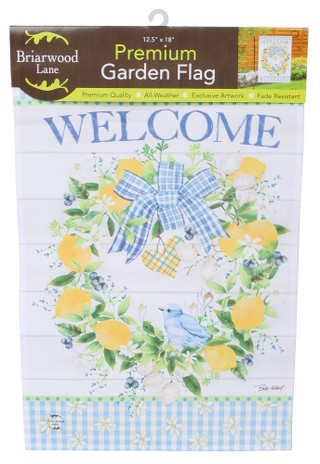 Thumbnail 1: BRIARWOOD 12x18 Premium Welcome Garden Flag 