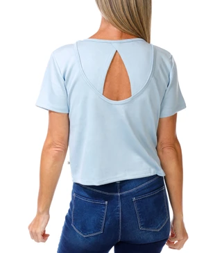 Thumbnail 2: Jessica Simpson Active Women's Active Soft Stretch Cutout Back Top 