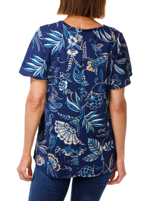 Thumbnail 2: Ava & Grace Women's Floral Print Top  