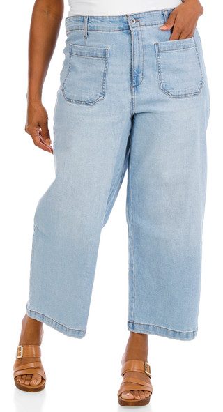 Thumbnail 1: Sanctuary Women's Plus Wide Leg Jeans  