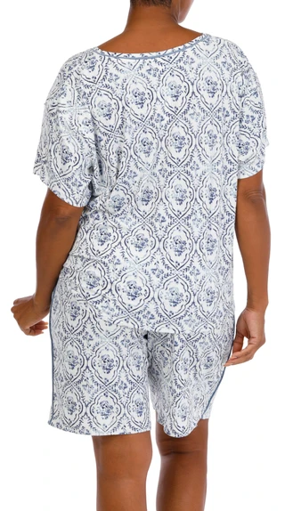 Thumbnail 3: IZOD Women's Plus 2 Pc Pajama Shorts Set  