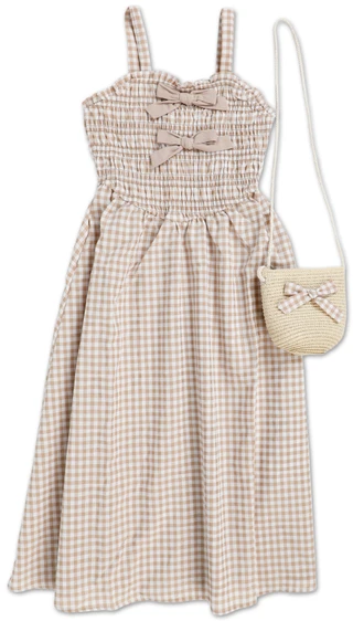 Thumbnail 1: Love Squared Girls Girls 2 Pc Dress & Bag Set  