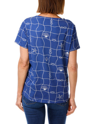 Thumbnail 2: Caribbean Joe Women's Coastal Print Top 