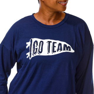 Thumbnail 3: Magical Season Women's Plus Football Sequins Top  