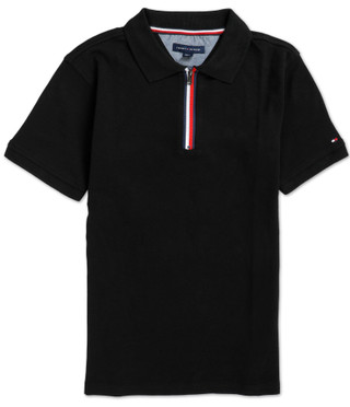 Thumbnail 1: Tommy Hilfiger Boys Quarter Zip Polo  