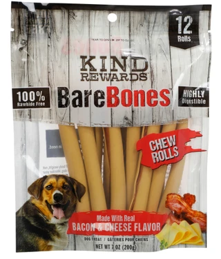 Thumbnail 1: Kind Rewards 12 Pk Bacon & Cheese Rolls Pet Treats  