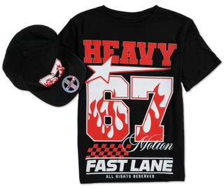 Thumbnail 1: OG Hustle  Boys 2 Pc Hat & Tee Set  