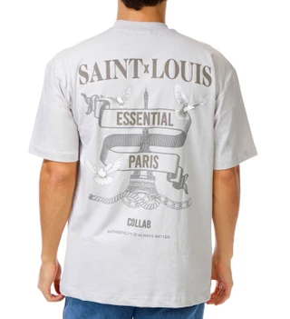 Thumbnail 1: Saint x Louis Collab Men's Logo Graphic Tee  