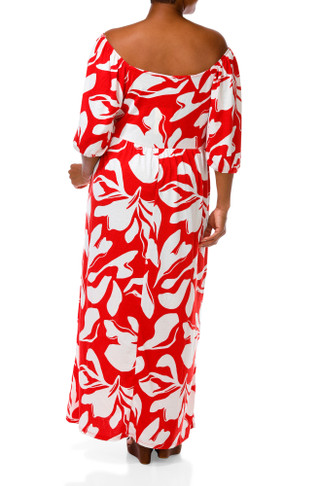 Thumbnail 3: HARLOW & ROSE Women's Plus Floral Dress 