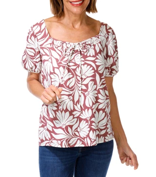 Thumbnail 1: PerSeption Concept Women's Floral Print Top  