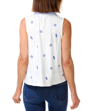 Thumbnail 2: Philosophy Women's Petite Coastal Embroidered Tee  