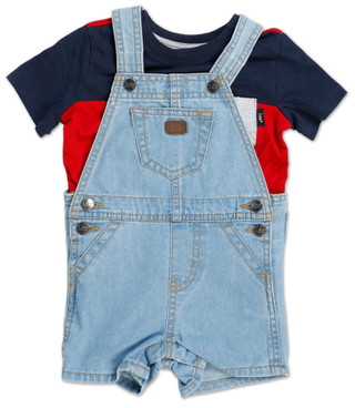Thumbnail 1: Lee Baby Boys 2 Pc Shortalls Set  