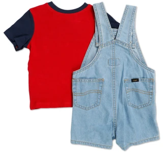 Thumbnail 2: Lee Baby Boys 2 Pc Shortalls Set  